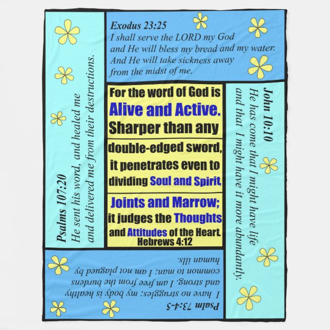 Personalized Scripture Blanket (Front)