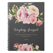 Personalized Scripture Journal Watercolor Flowers Personalized Scripture Journal Watercolor Flowers