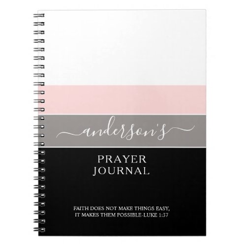 Personalized Scripture Modern Simple Payer Journal