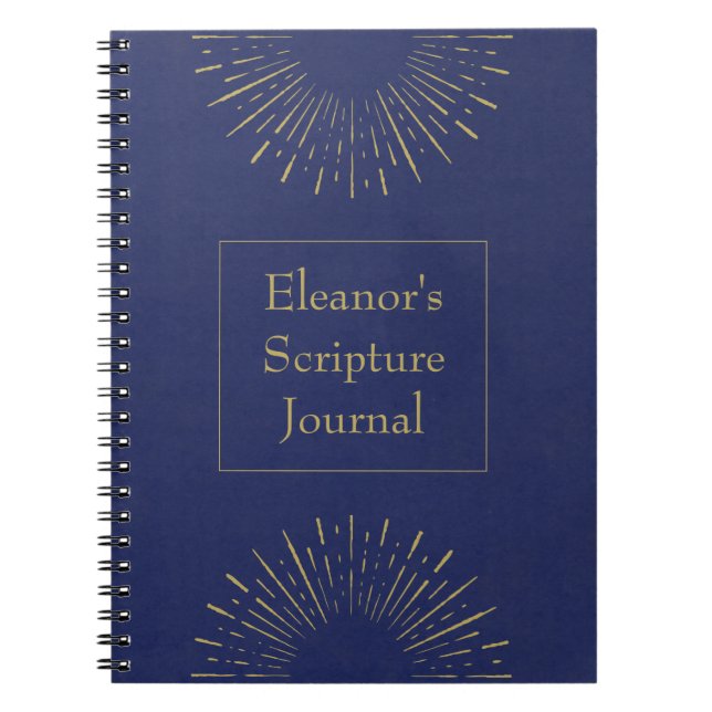 Personalized Scripture or Bible Study Journal (Front)