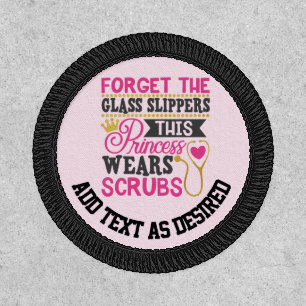 Personalized Scrubs Nurse Princess Patch