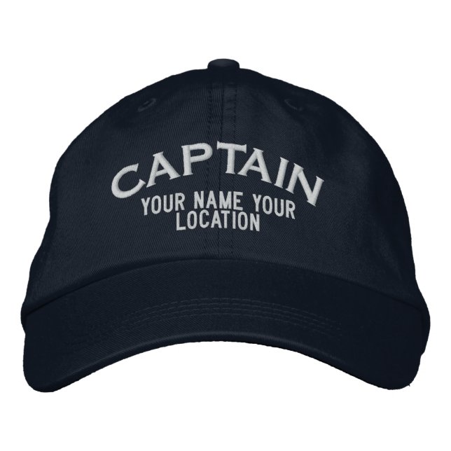 Personalized Sea Captain Hat (Front)
