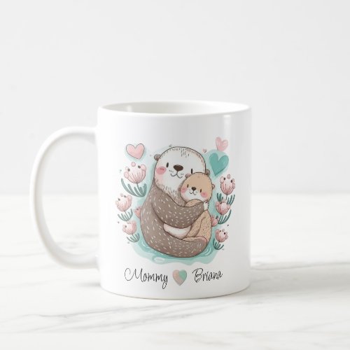 Personalized Sea Otter Love Mug