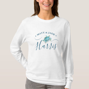 Personalized Sea Turtle T-shirts for Bride