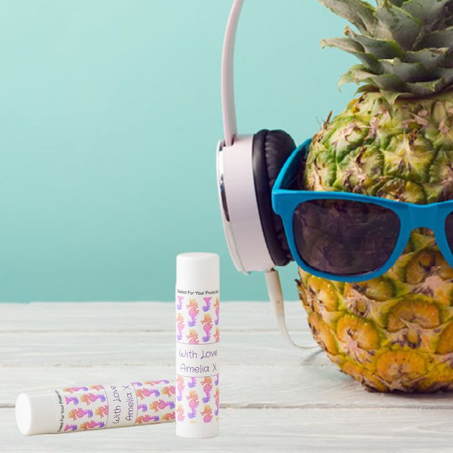 Personalized Seahorse Party Favor Lip Balm (Creator Uploaded)