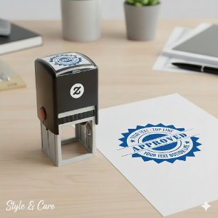 Personalized Seal of Approval Self-Inking Stamp