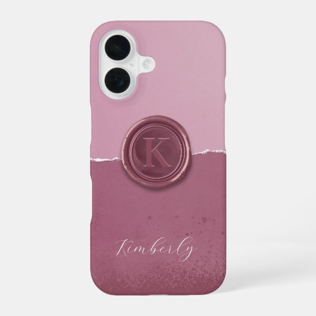 Personalized Sealing Wax Iphone Case (Back)