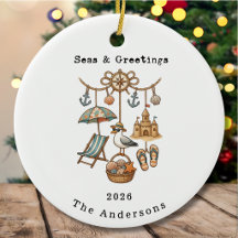 Personalized Seas & Greetings Family Name Holiday
