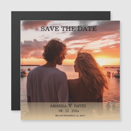 Personalized Seaside Wedding Photo