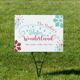Personalized Seasonal Family Name Sign