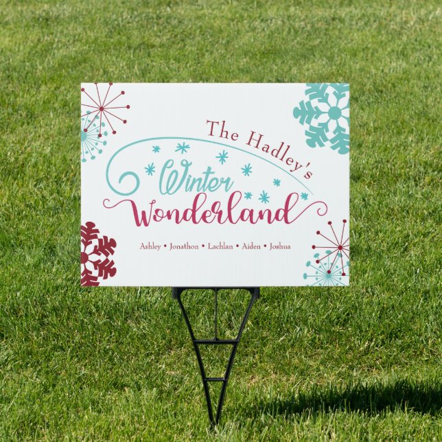 Personalized Seasonal Family Name Sign (Insitu)