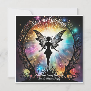Personalized Seasons Greetings Fairy Magic style Card