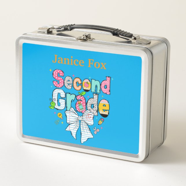 Personalized Second Grade Lunch Box (Front)
