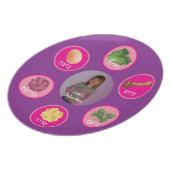 Personalized Seder Plate (Purple/Hebrew) (Left Side)