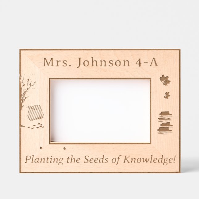 Personalized Seeds of Knowledge Teacher Engraved Frames (Front)