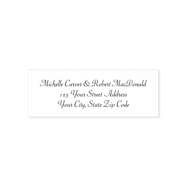 Personalized Self-inking Address Stamp (Design)