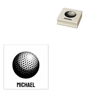 Personalized Self-inking ,Golf Ball rubber stamp