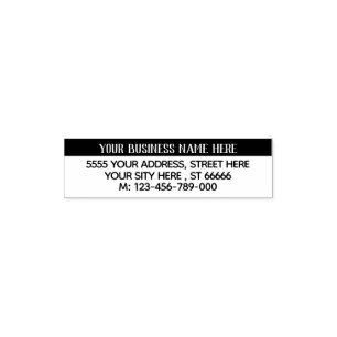 Personalized Self-inking Stamp Name Address Phone