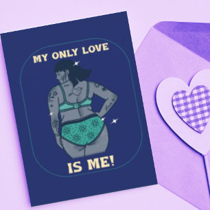 Personalized Self Love Valentines Day Holiday Card