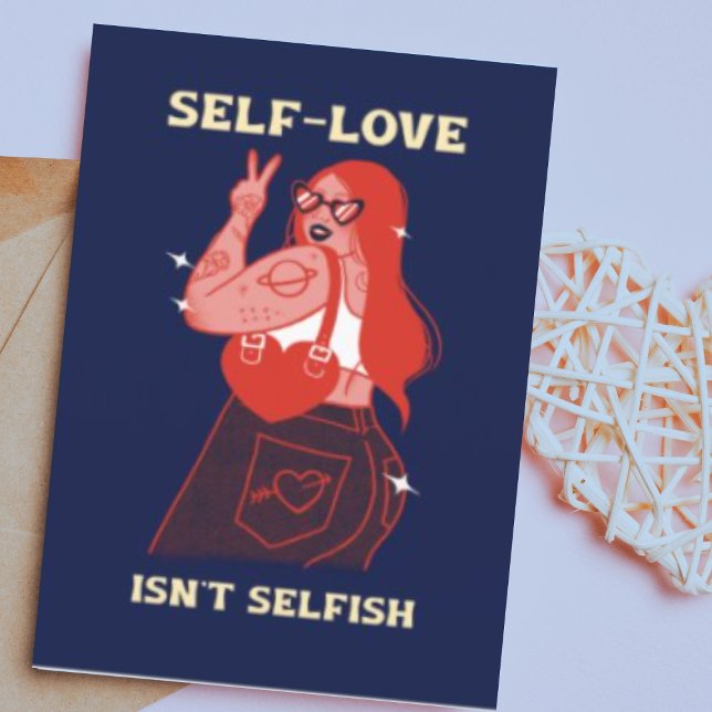 Personalized Self Love Valentines Day Holiday Card (Buy or Download Now!)