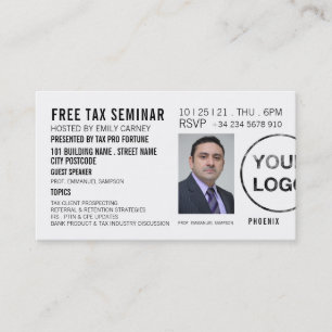 Personalized Seminar/Conference Ticket Invitation