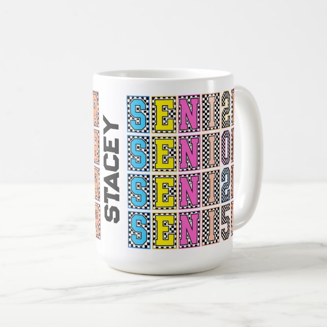 Personalized Senior 2025 Pride Coffee Mug (Front Right)