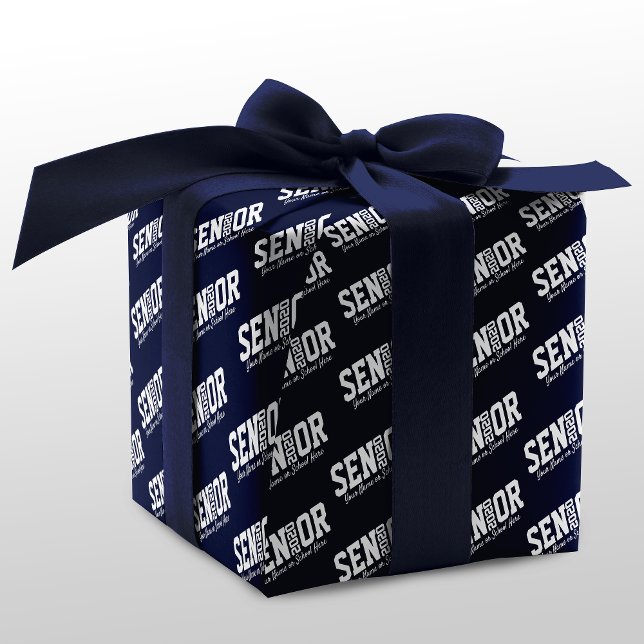Personalized Senior Block Letter Class of 2020 Wrapping Paper (Creator Uploaded)