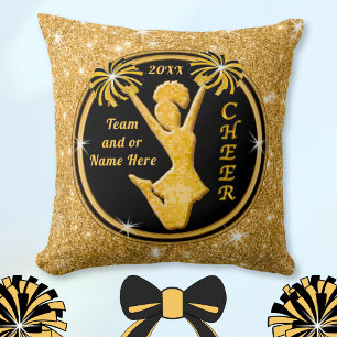 Personalized Senior Cheerleader Gifts in Any Color Throw Pillow