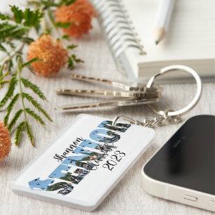 Personalized Senior class picture  Keychain