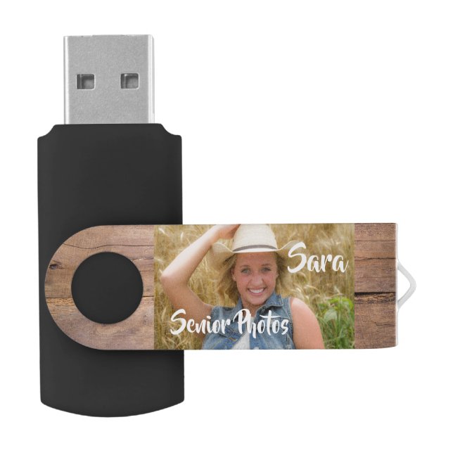 Personalized Senior Class Pictures Flash Drive (Opened)