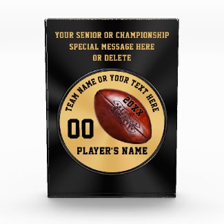 Personalized Senior Football Player Gifts, Award
