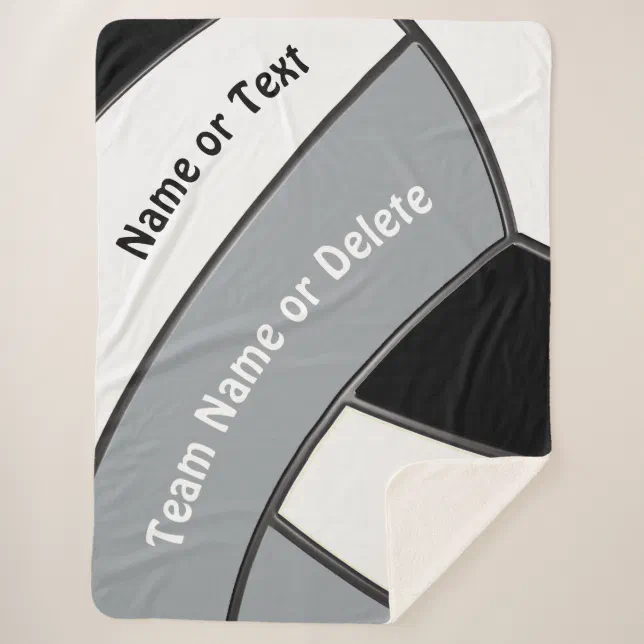Personalized Senior Gifts for Volleyball Players Sherpa Blanket Zazzle