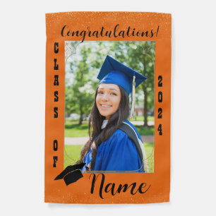 Personalized Senior Graduation Garden Flag 2024