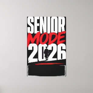 Personalized Senior Mode 2026 Graduate Canvas Print