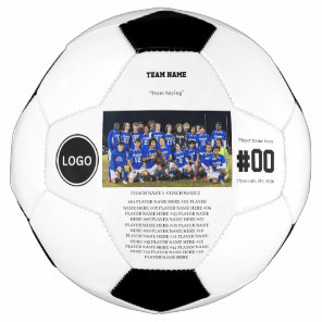Personalized Senior Night Party Players Keepsake Soccer Ball