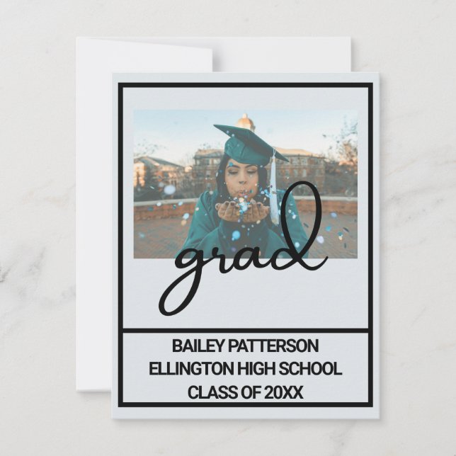 Personalized Senior Photo Graduation Announcement (Front)