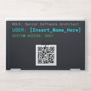 Personalized Senior Software Architect Tech HP Laptop Skin