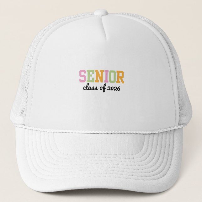 Personalized Senior Trucker Hat (Front)