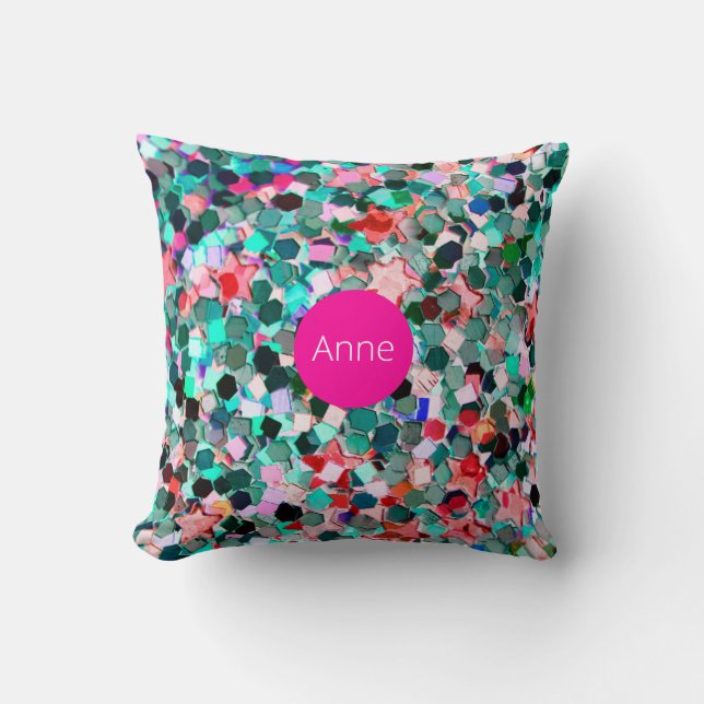 Personalized Sequin Pillow (Front)