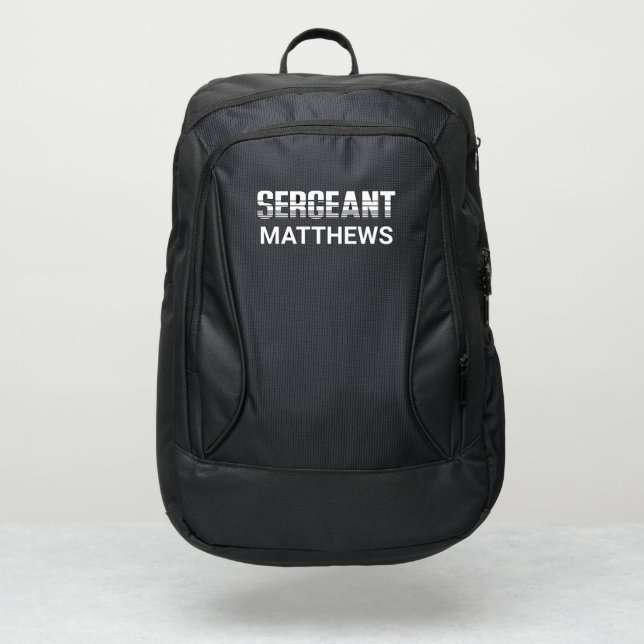 Personalized Sergeant Port Authority® Backpack (Front)