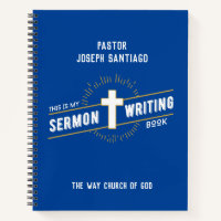 Personalized Sermon Writing Notebook