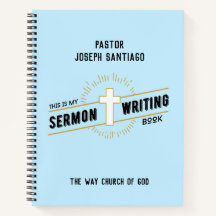 Personalized Sermon Writing Notebook