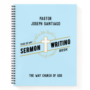 Personalized Sermon Writing Notebook