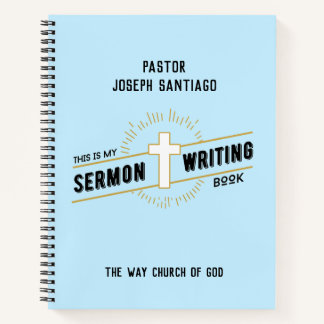 Personalized Sermon Writing Notebook