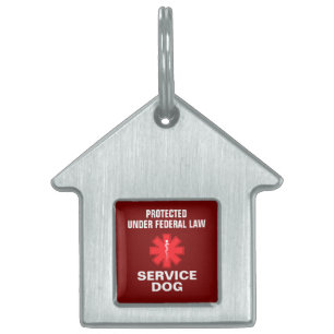 Personalized Service Dog Pet ID Tag