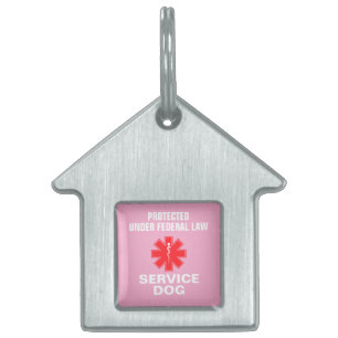 Personalized Service Dog Pet ID Tag