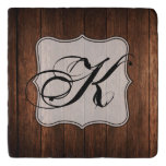 Personalized Serving Trivet Barn Wood Country Rust at Zazzle