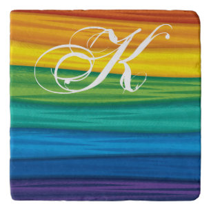 Personalized Serving Trivetlgbtq rainbow flag lesb Trivet