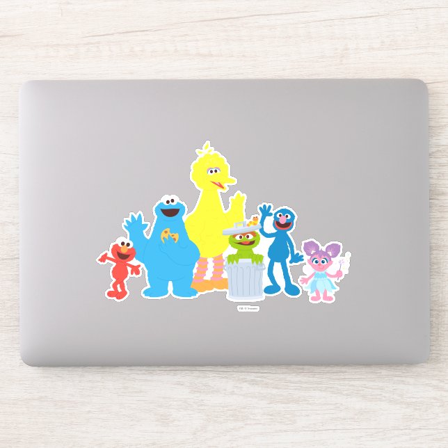 Personalized Sesame Street Characters Sticker (Computer)