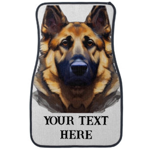 Personalized Set of Car Mats German Shepherd